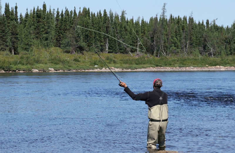 Fishing at Stone Canyon Inn.