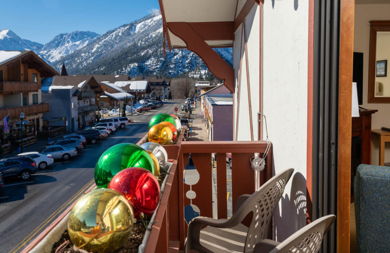 Guest balcony at Obertal Inn & Vacation Rentals.