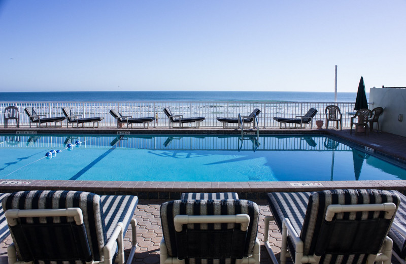 Outdoor pool at Atlantic Ocean Palm Inn.