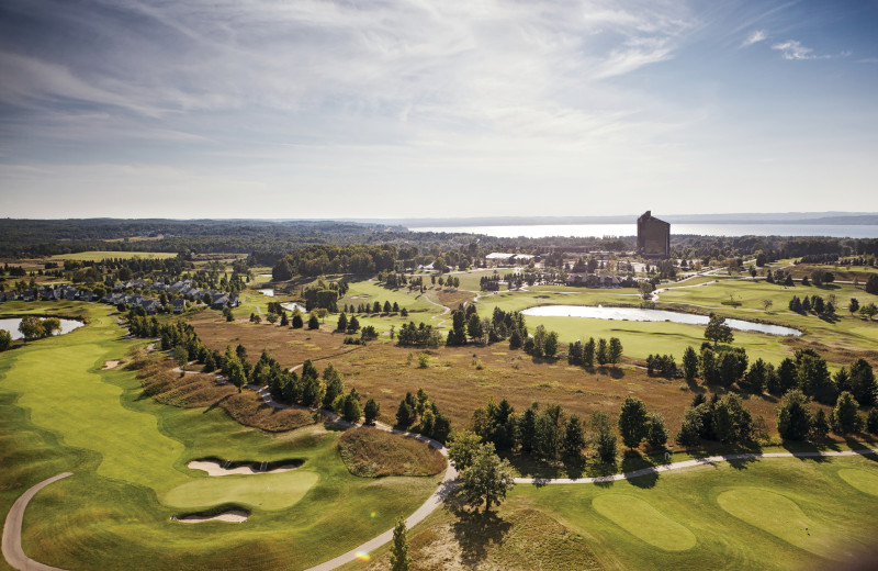 Exterior view of Grand Traverse Resort and Spa.