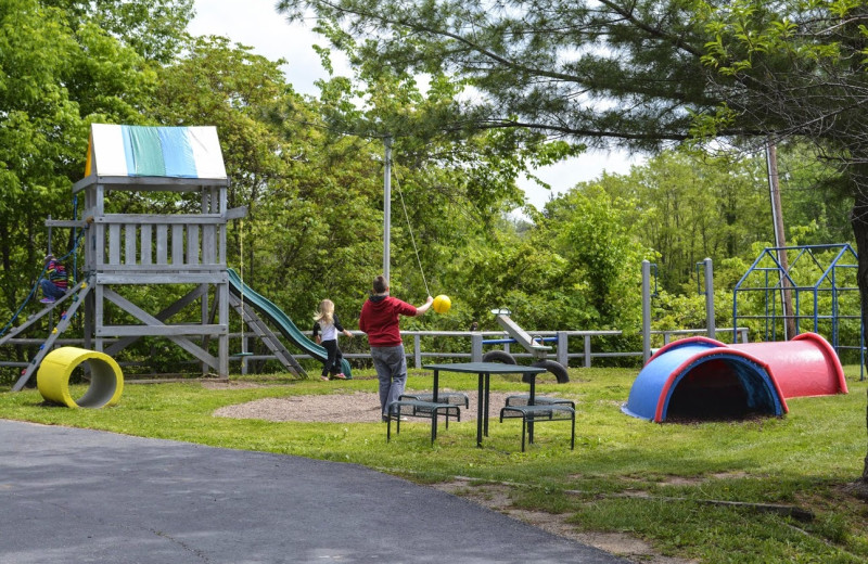 Kid's play area at Basswood Country Resort.