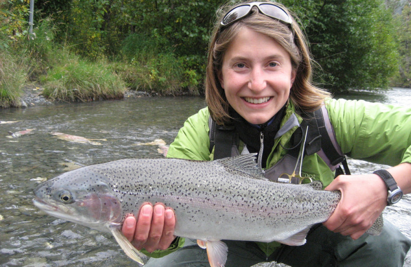 Fishing at Kenai Riverside Lodge.
