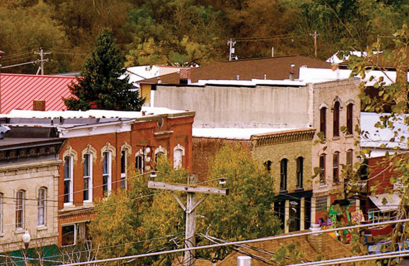 Town view at Stone Mill Hotel and Suites.