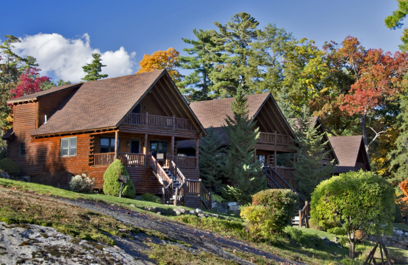 Exterior view of The Lodges at Cresthaven on Lake George.