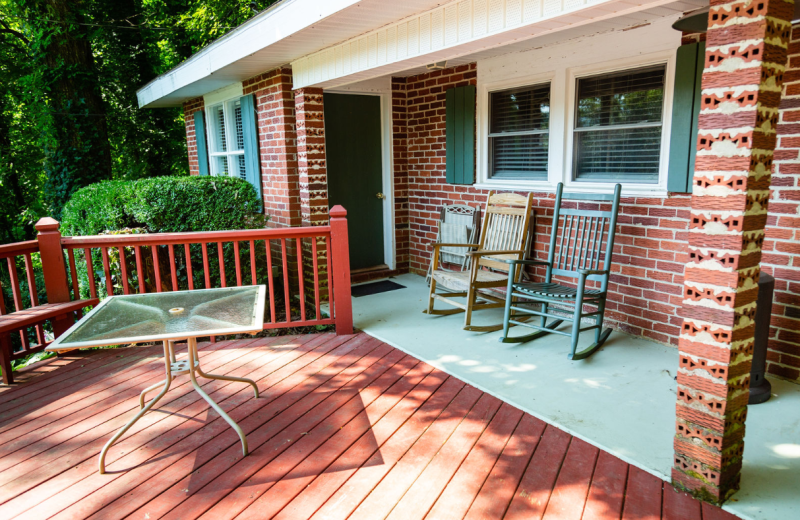 Cabin exterior at Mountain Aire Cottages 