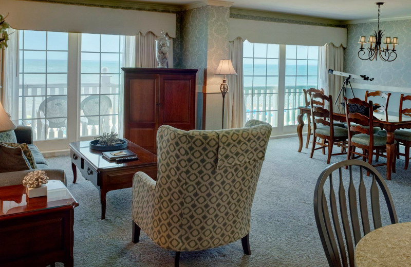 Guest room at Boardwalk Plaza Hotel.