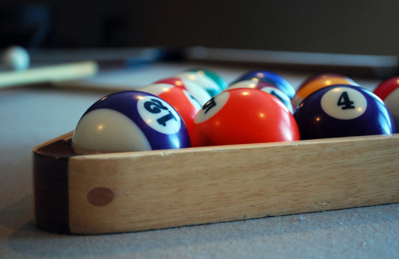 Billiard balls at Vacation Home in Branson.