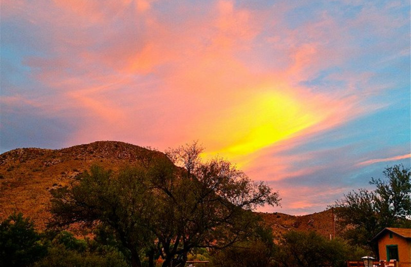 Sunset at Circle Z Ranch.