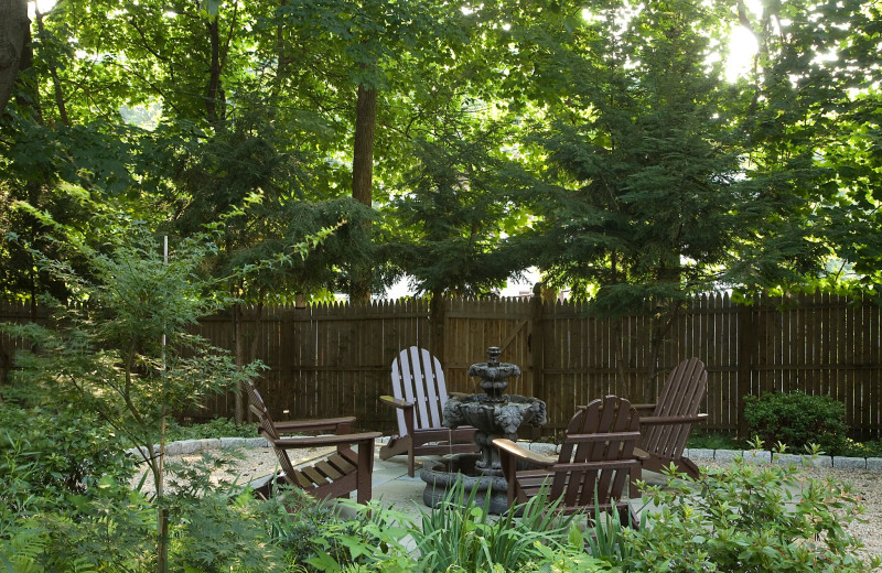 Patio at Croff House Bed & Breakfast.