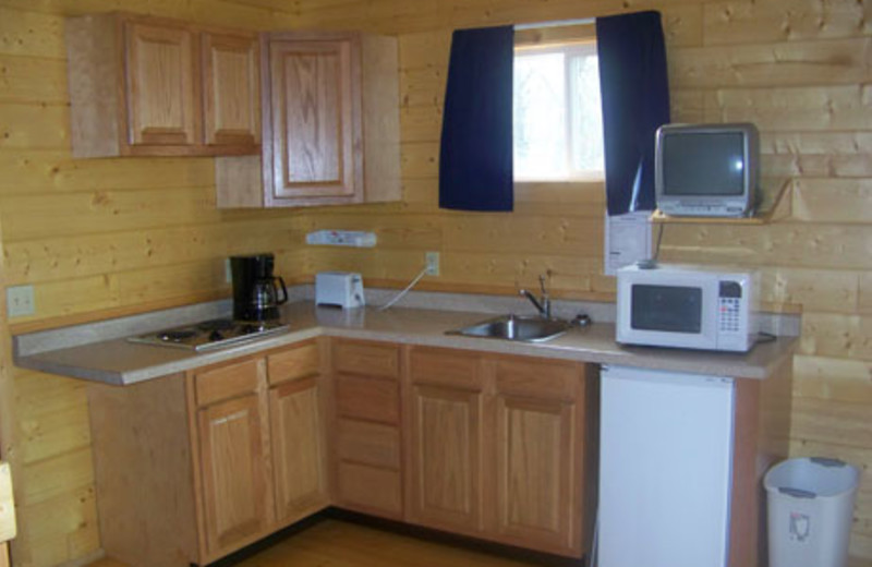 Cabin Kitchen at Baraboo Hills Campground