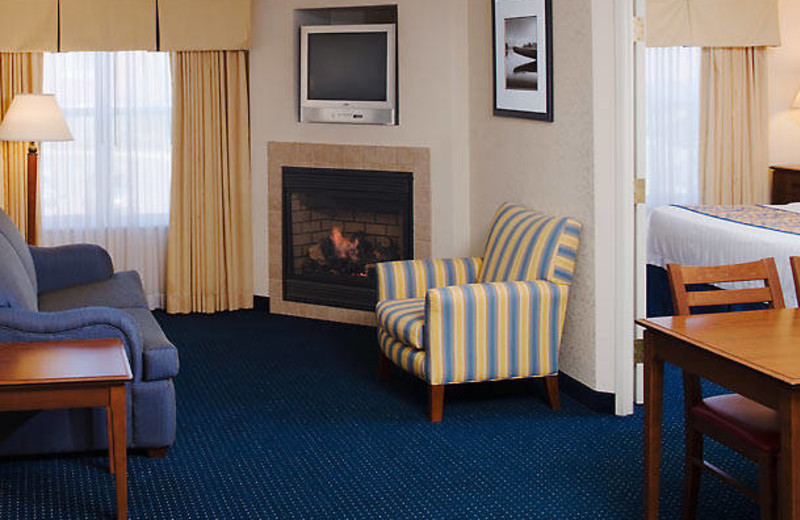 Guest room at Residence Inn Saginaw.