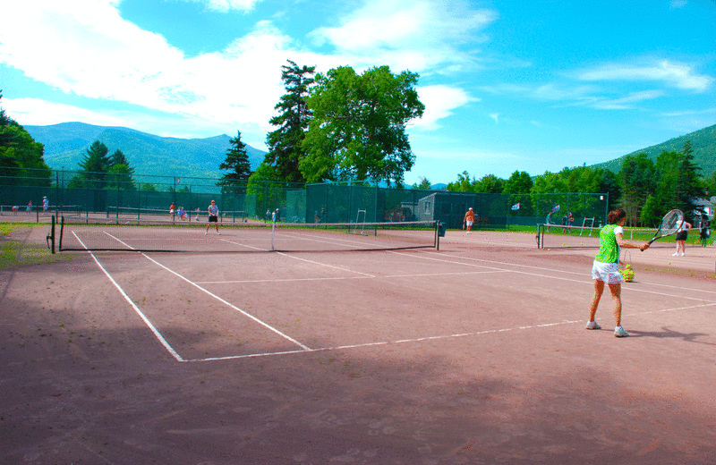 Tennis court near Black Bear Lodge.