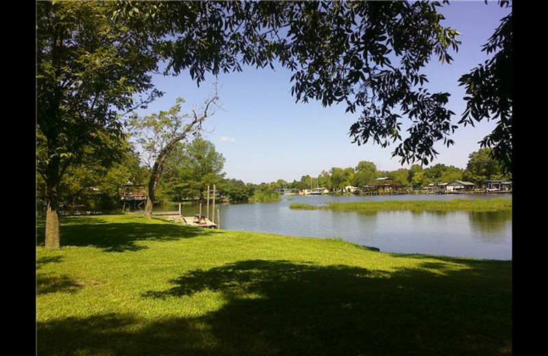 Lake view at Carico's Lake House on LBJ.