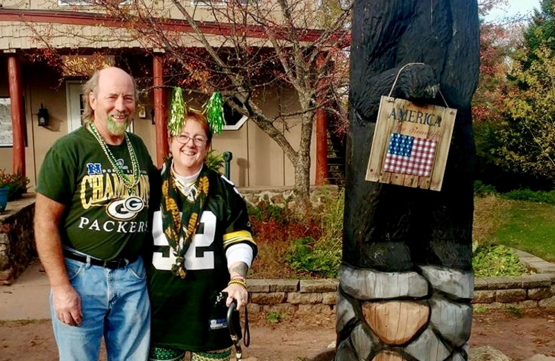 Couple at Schatzi's 4 Seasons Resort.