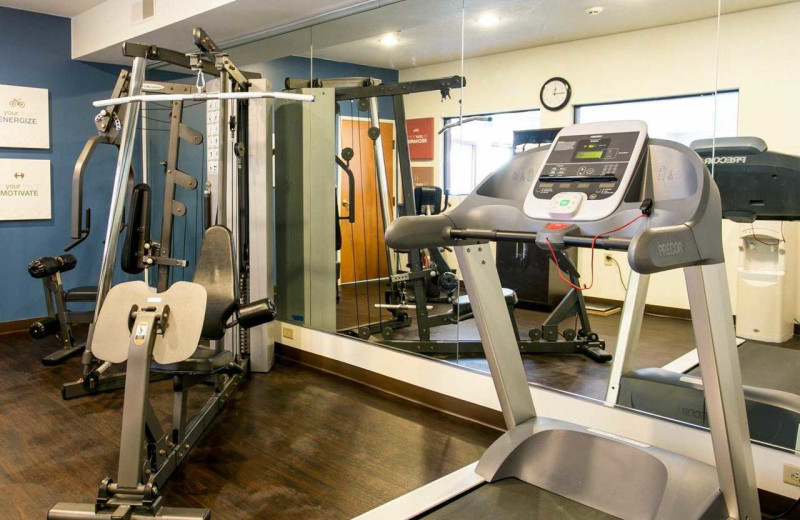 Fitness room at Comfort Suites Benton Harbor.