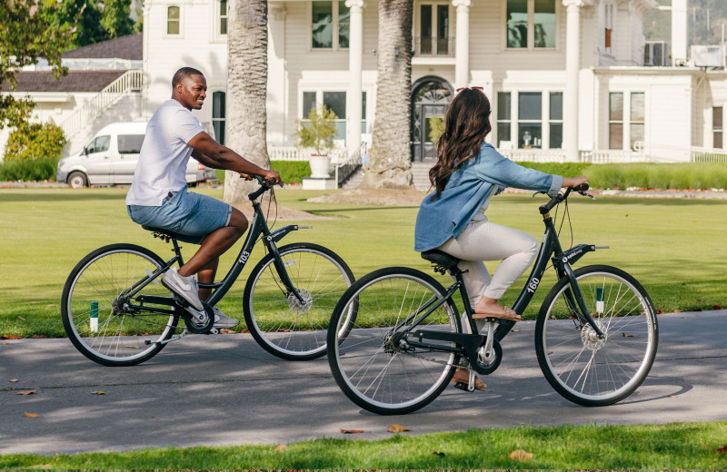 Biking at Silverado Resort.