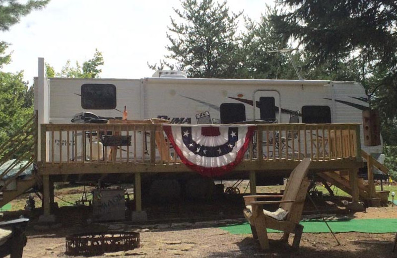 RV campground at Popp's Resort.