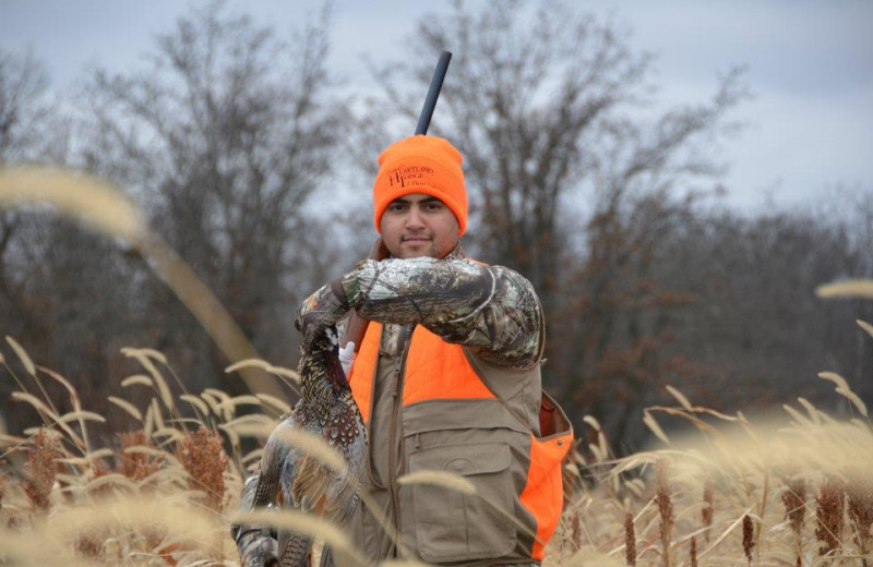 Hunting at Harpole's Heartland Lodge.
