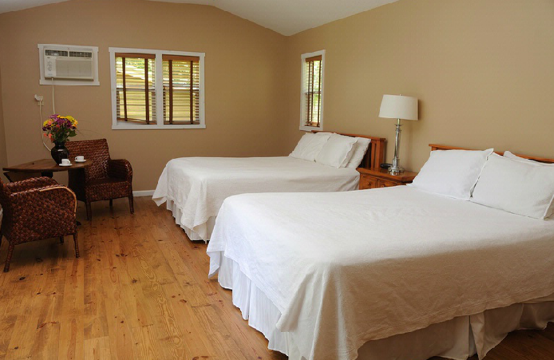 Guest bedroom at Dahlonega Spa Resort.