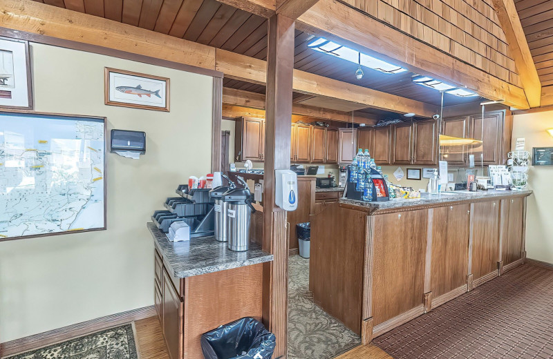 Breakfast area at Forks Motel.