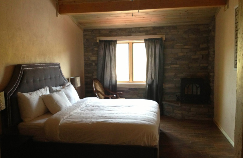 Guest room at Arrowhead Mountain Lodge.