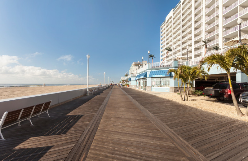 Boardwalk at Holiday Inn Suites Ocean City.