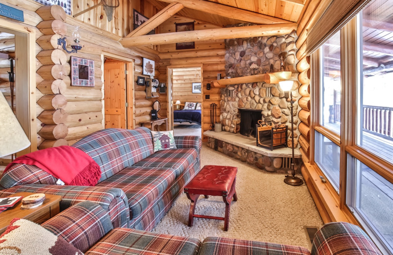 Rental living room at Hiller Vacation Homes.