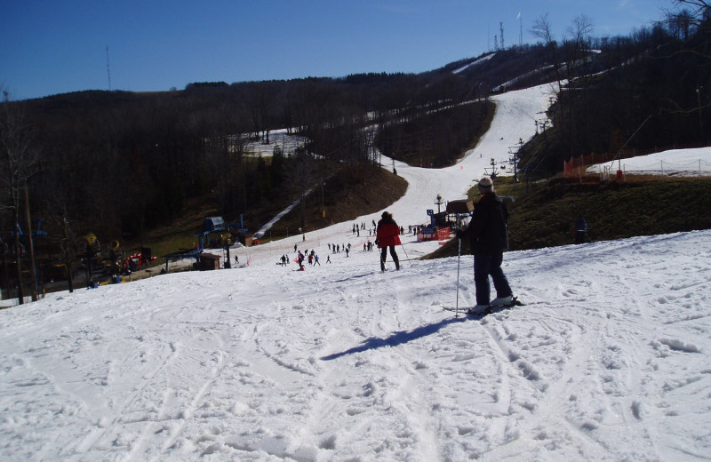 Skiing near The Cabins at Pine Haven.