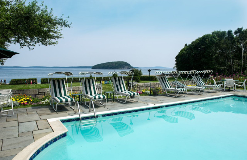 Outdoor pool at Balance Rock Inn.