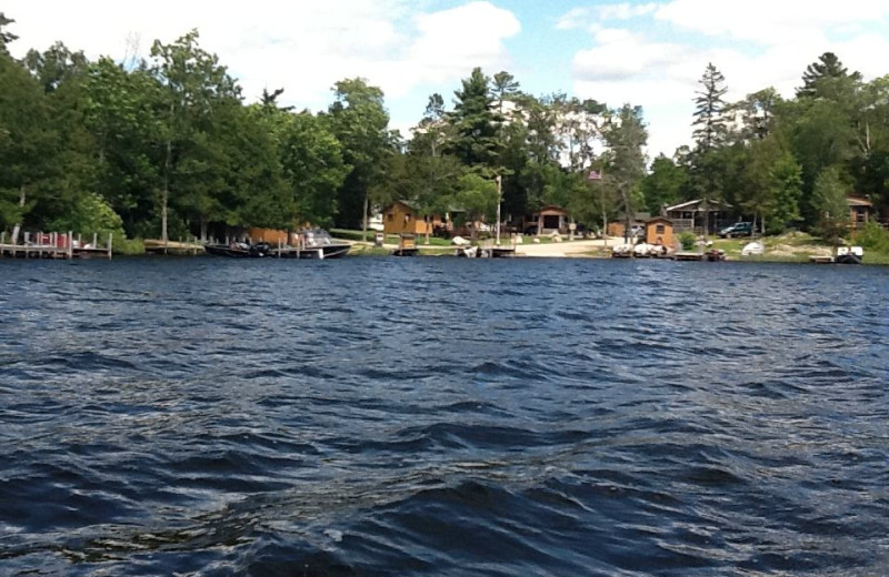 Lake view at Glenwood Lodge.