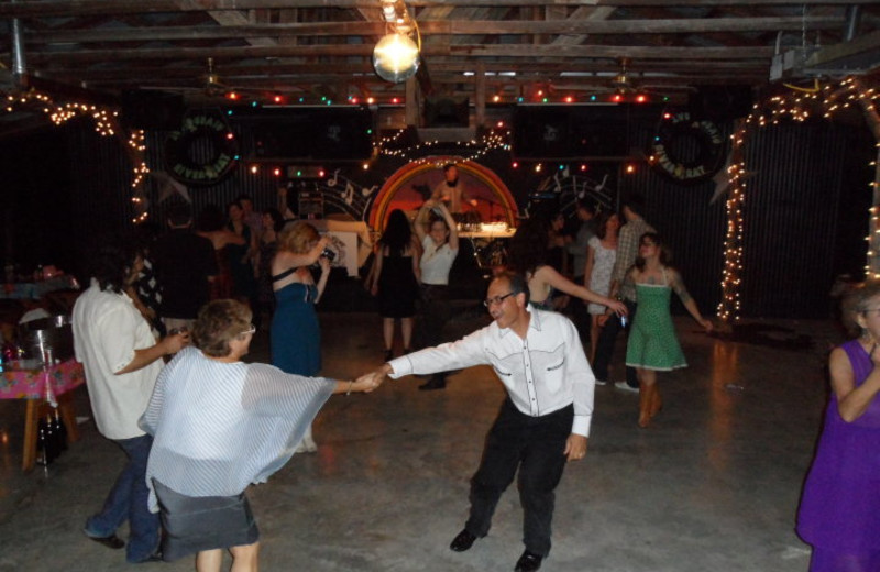 Dancing at Roddy Tree Ranch.