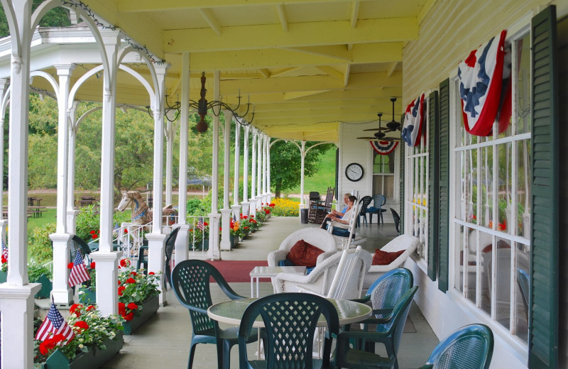 Porch at Winter Clove Inn.