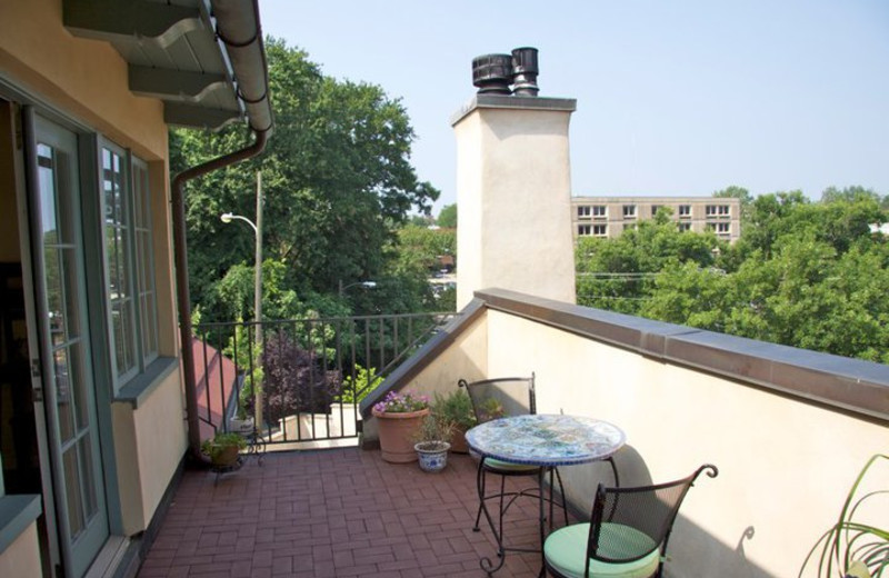 Balcony at The Inn at 400 West High.