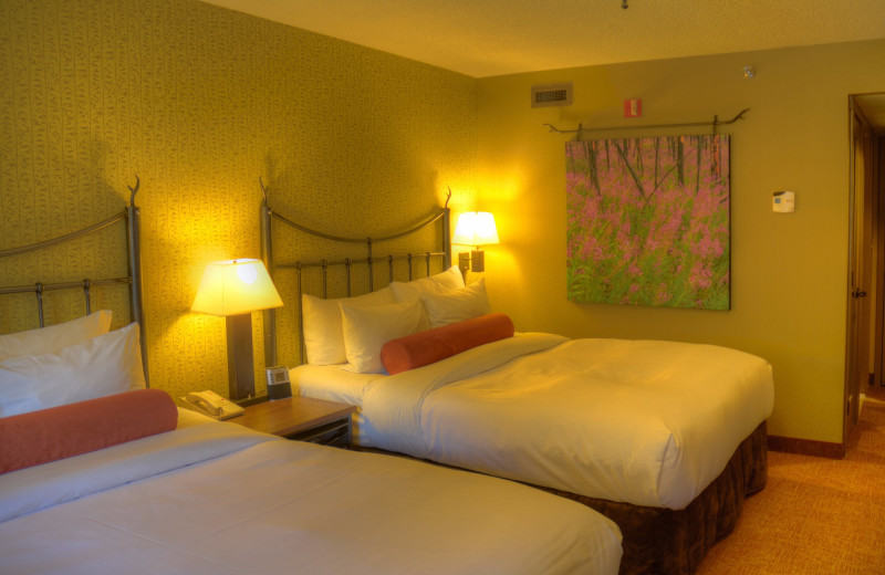 Guest room at Banff Caribou Lodge & Spa.