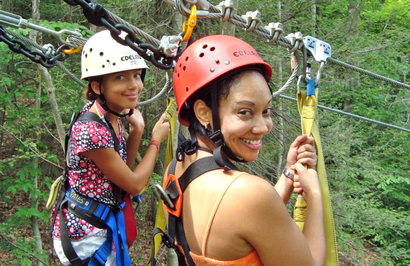Zip line at ACE Adventure Resort.