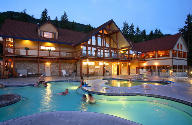 Outdoor pool at Halcyon Hot Springs Village and Spa.