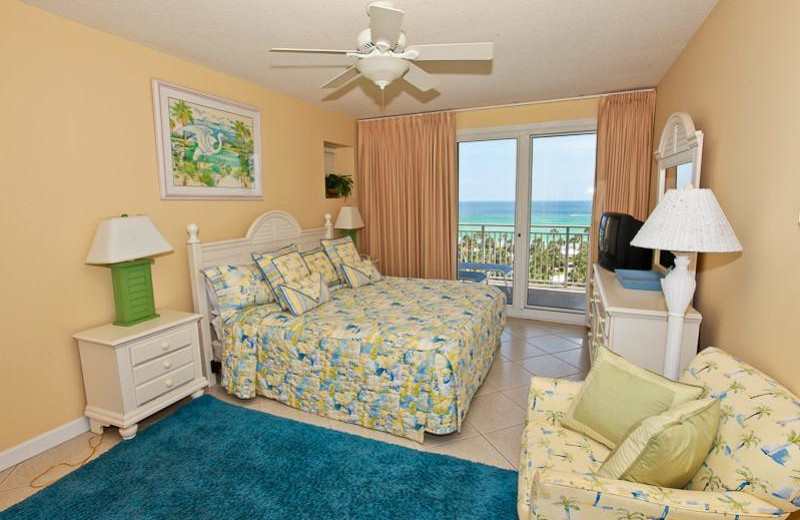 Rental bedroom at Sterling Shores.