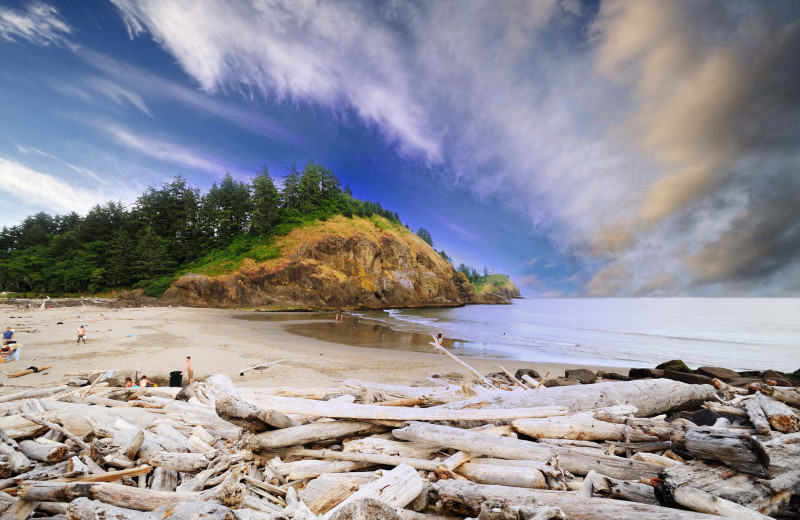 Beach at Lighthouse Oceanfront Resort.