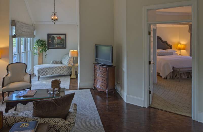 Guest room at Fearrington House Country Inn.