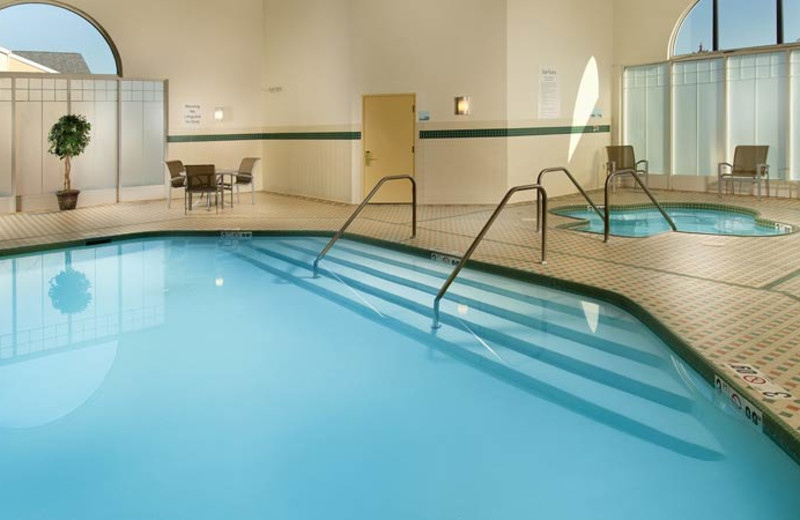 Indoor pool at Holiday Inn Express Manassas.