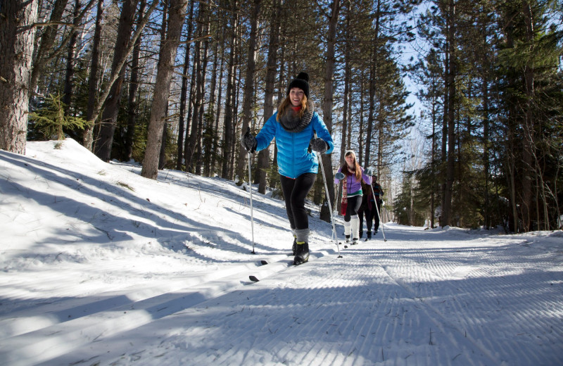 Skiing at Bluefin Bay on Lake Superior.