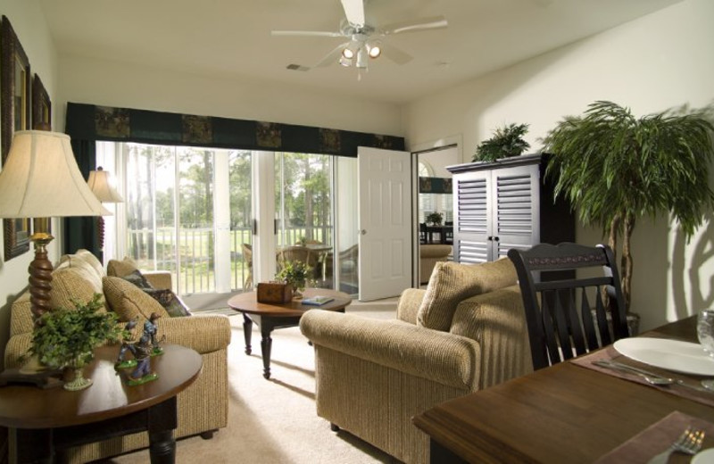 Champions accommodations at Sea Trail Resort.