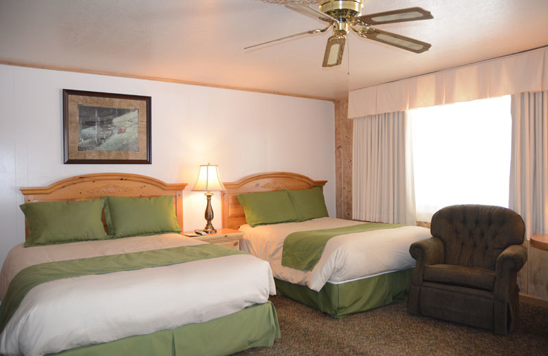 Guest room at June Lake Motel.