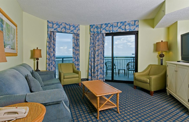 Guest living room at Caribbean Resort & Villas.