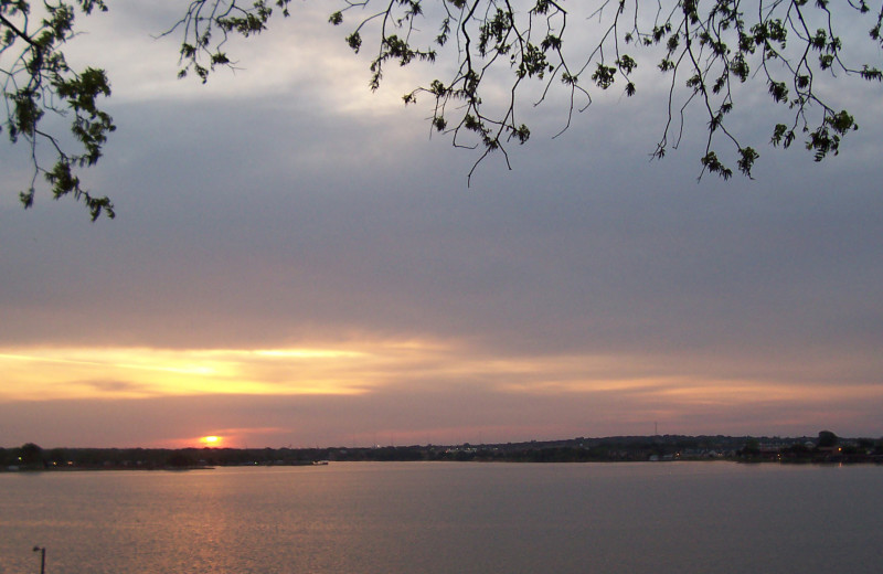 Sunset at 1890 Captain's House Bed and Breakfast.