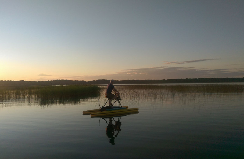 Paddle bike at Woodlawn Resort.