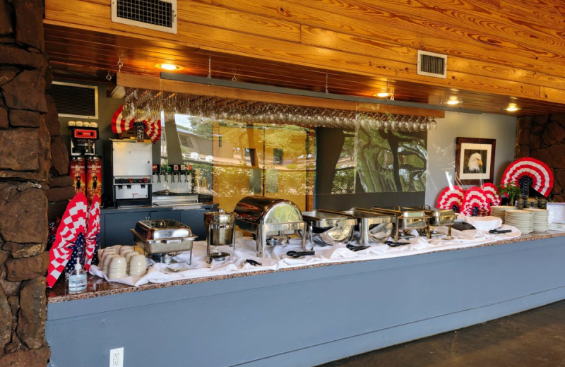 Buffet at Canyon of the Eagles Nature Park & Resort.