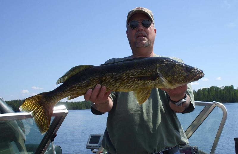 Fishing at Lodge of Whispering Pines.