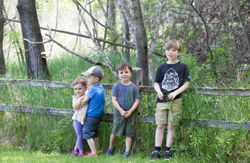 Family at Lost Lake Lodge.