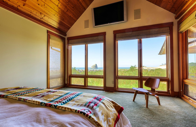 Rental bedroom at Shorepine Vacation Rentals.